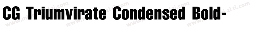 CG Triumvirate Condensed Bold字体转换